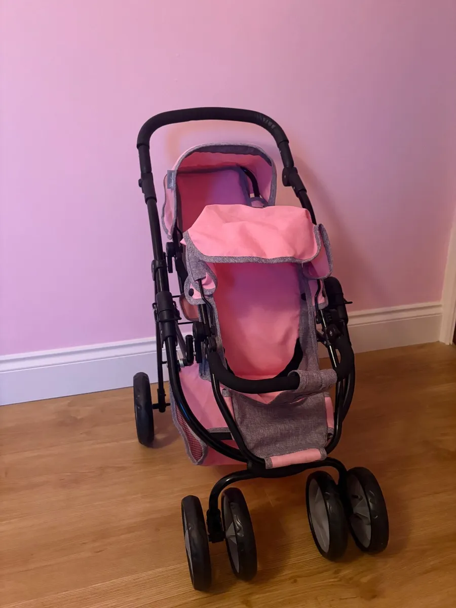 Balance Bike, Doll Double Buggy & High Chair - Image 2