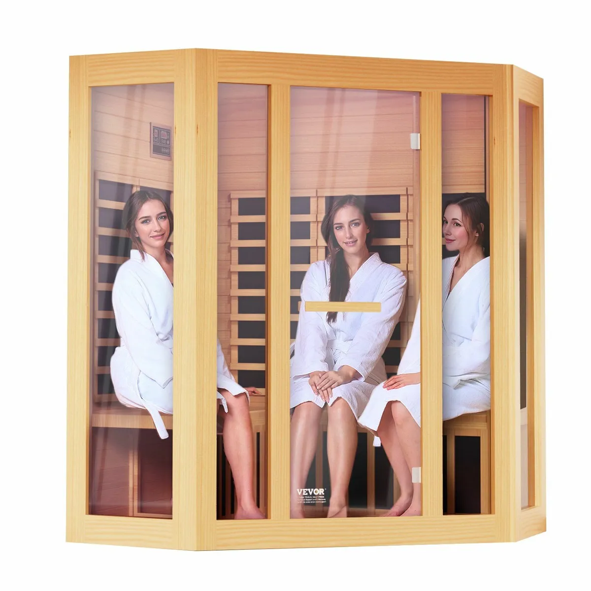Far Infrared Wooden Sauna Room  3-4 people - Image 1