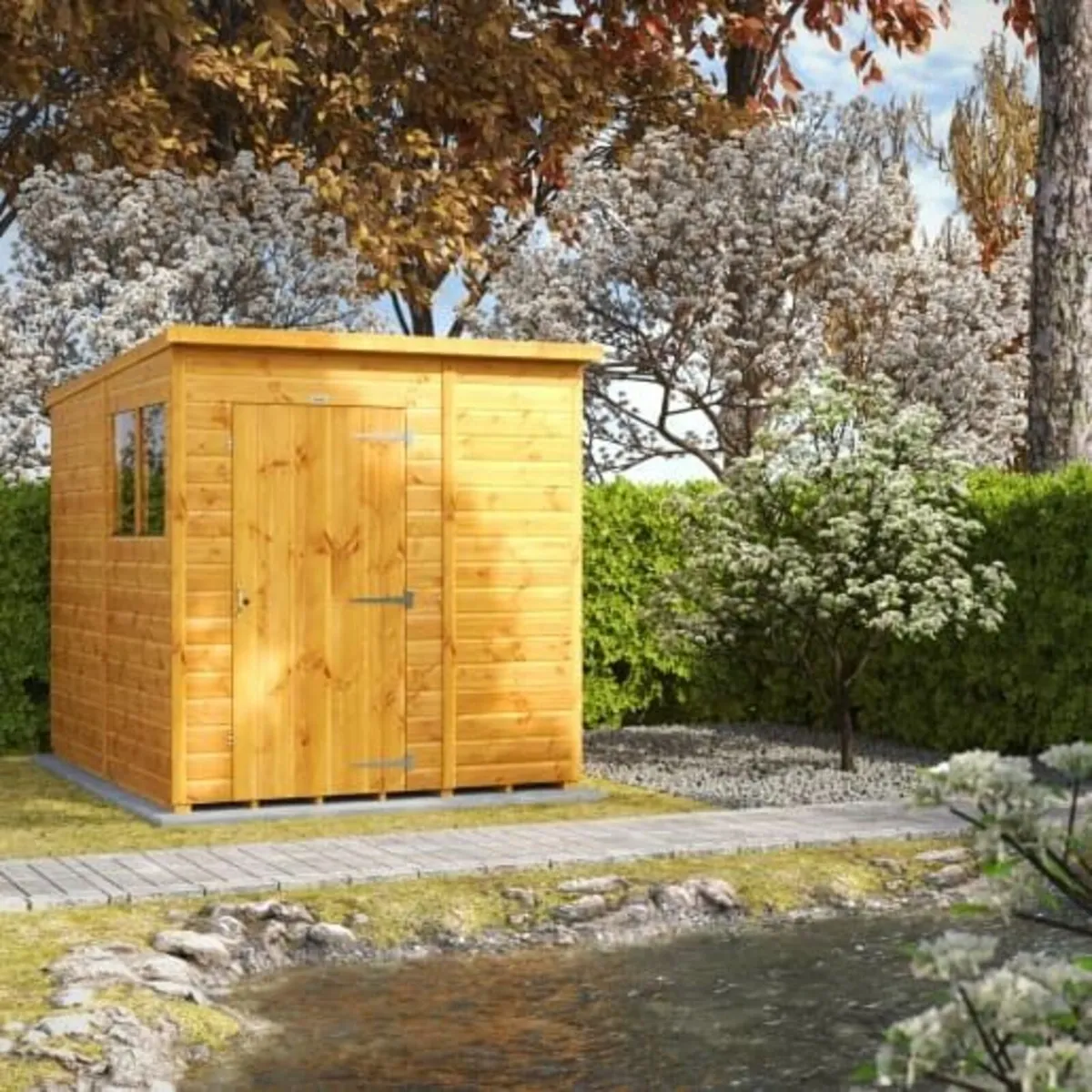 8x6 Deluxe T&G Pent Roof  Garden Sheds. - Image 1