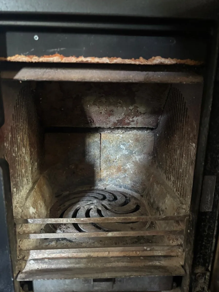 Marble fireplace and Stanley stove - Image 3