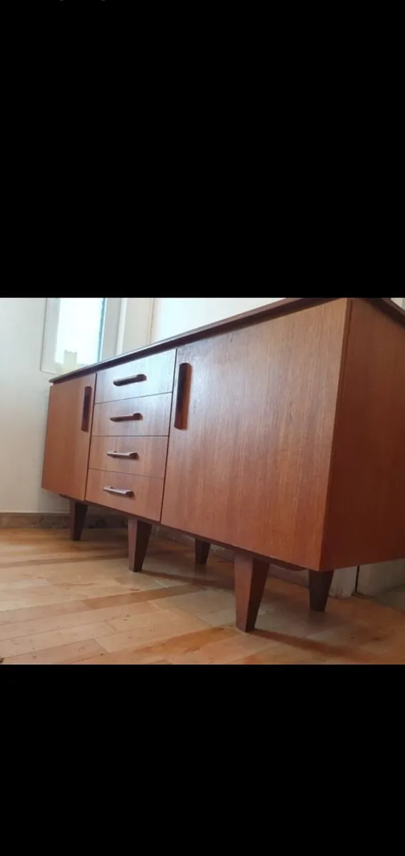 Mid century solid teak sideboard - Image 1