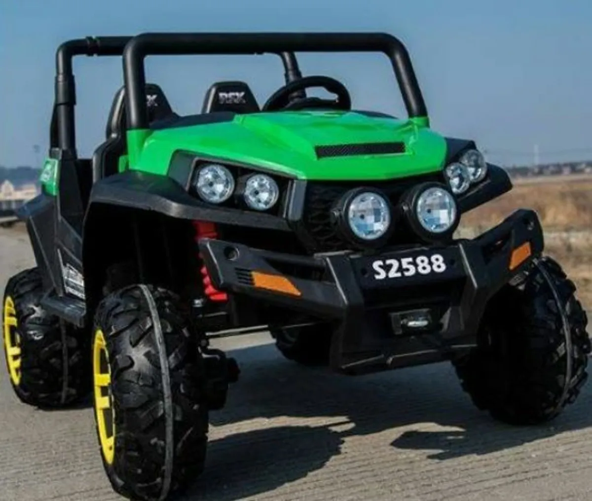 Ranch Wagon 24V Electric Ride On Buggy Green - Image 2