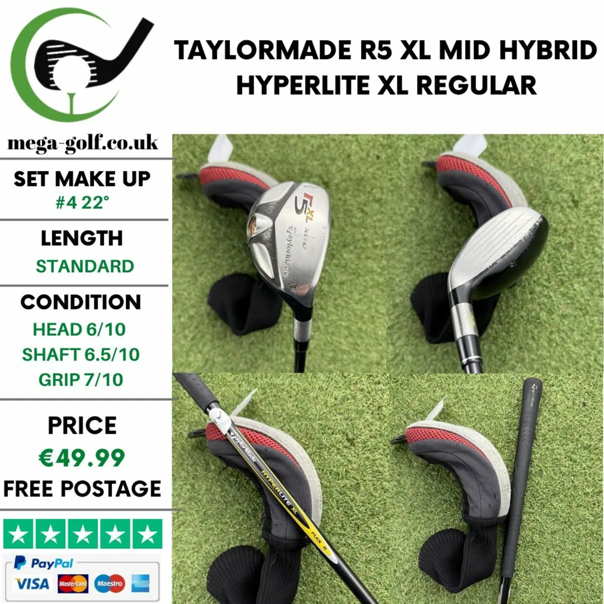TAYLORMADE R5 XL MID HYBRID / #4 22° / REGULAR - Image 1