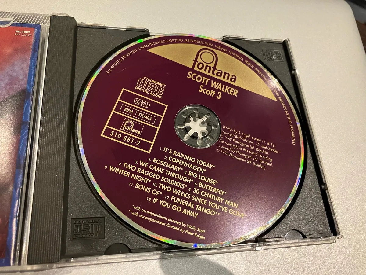 Scott walker Scott “3” cd (rare) - Image 3