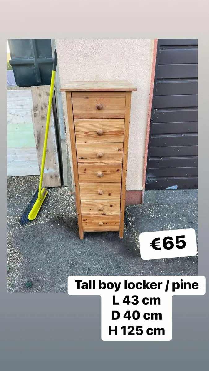 Tall boy chest or locker - Image 1