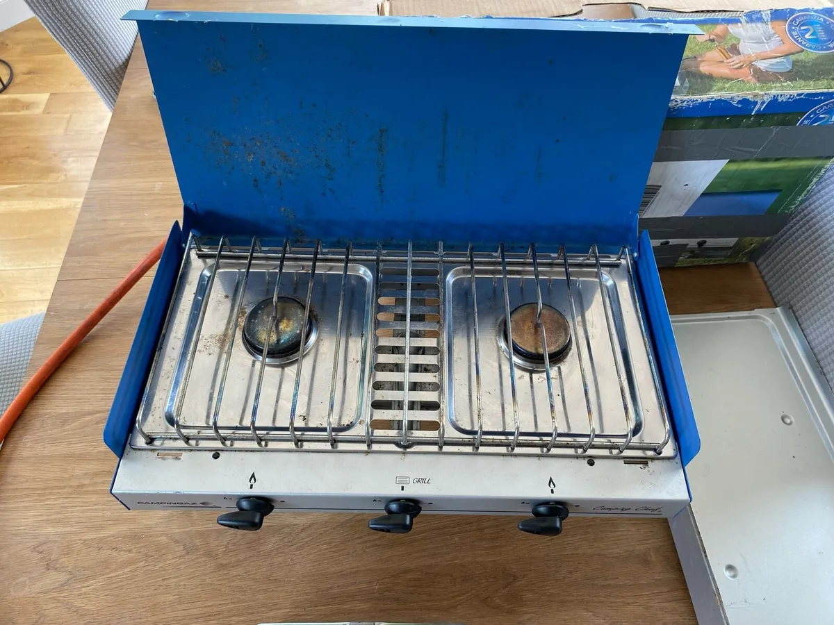 Campingaz 2 ring burner with toaster - Image 2