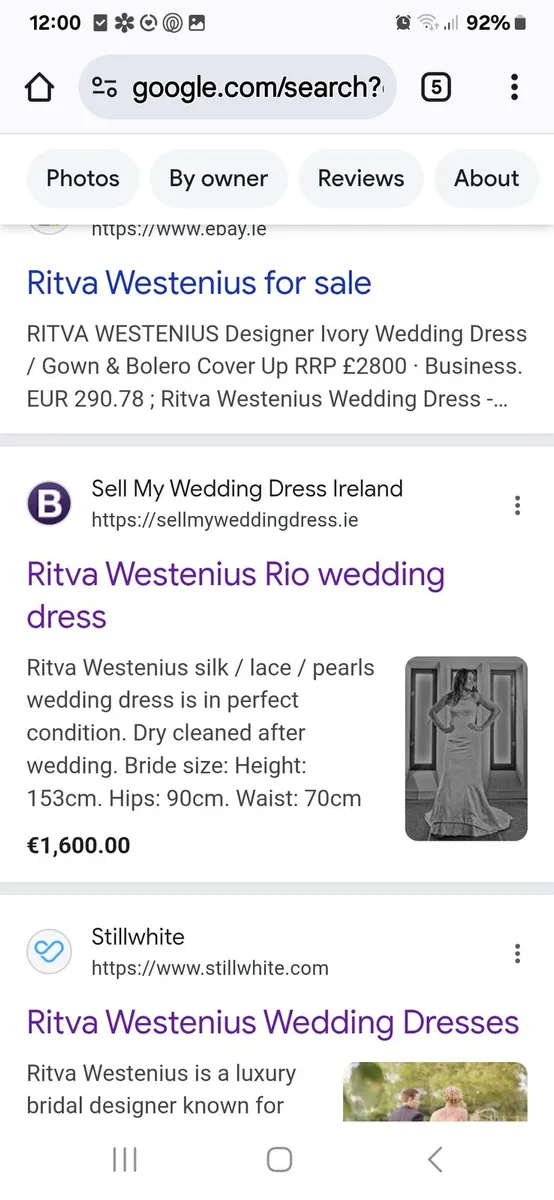 Vintage wedding dress - Image 4