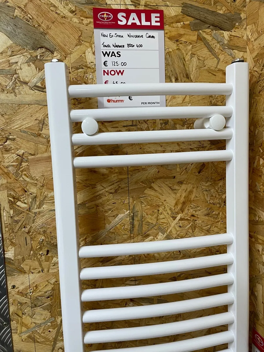 Wingrave Curved Multirail 800 x 400 Gloss White