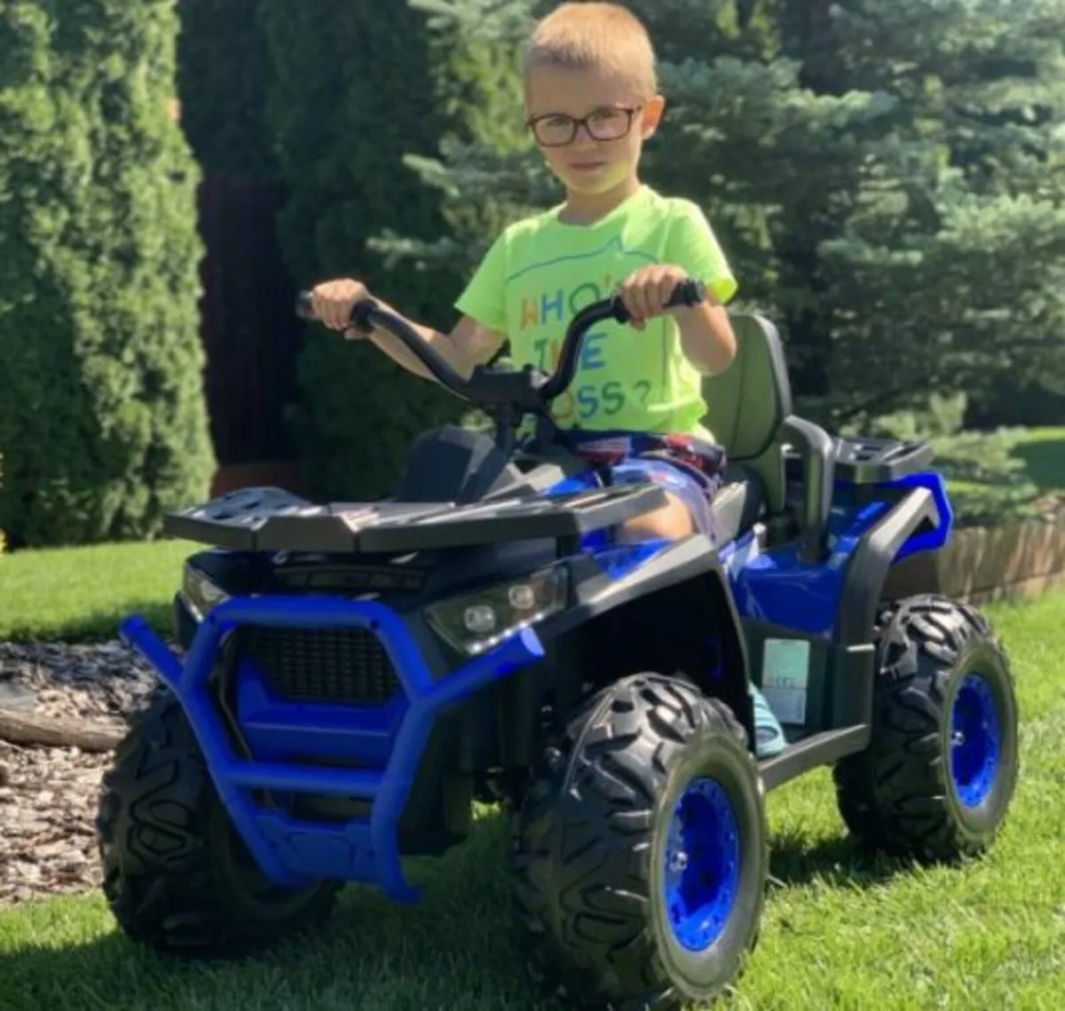 Desert Commander 24V Electric Ride On Quad Blue - Image 1