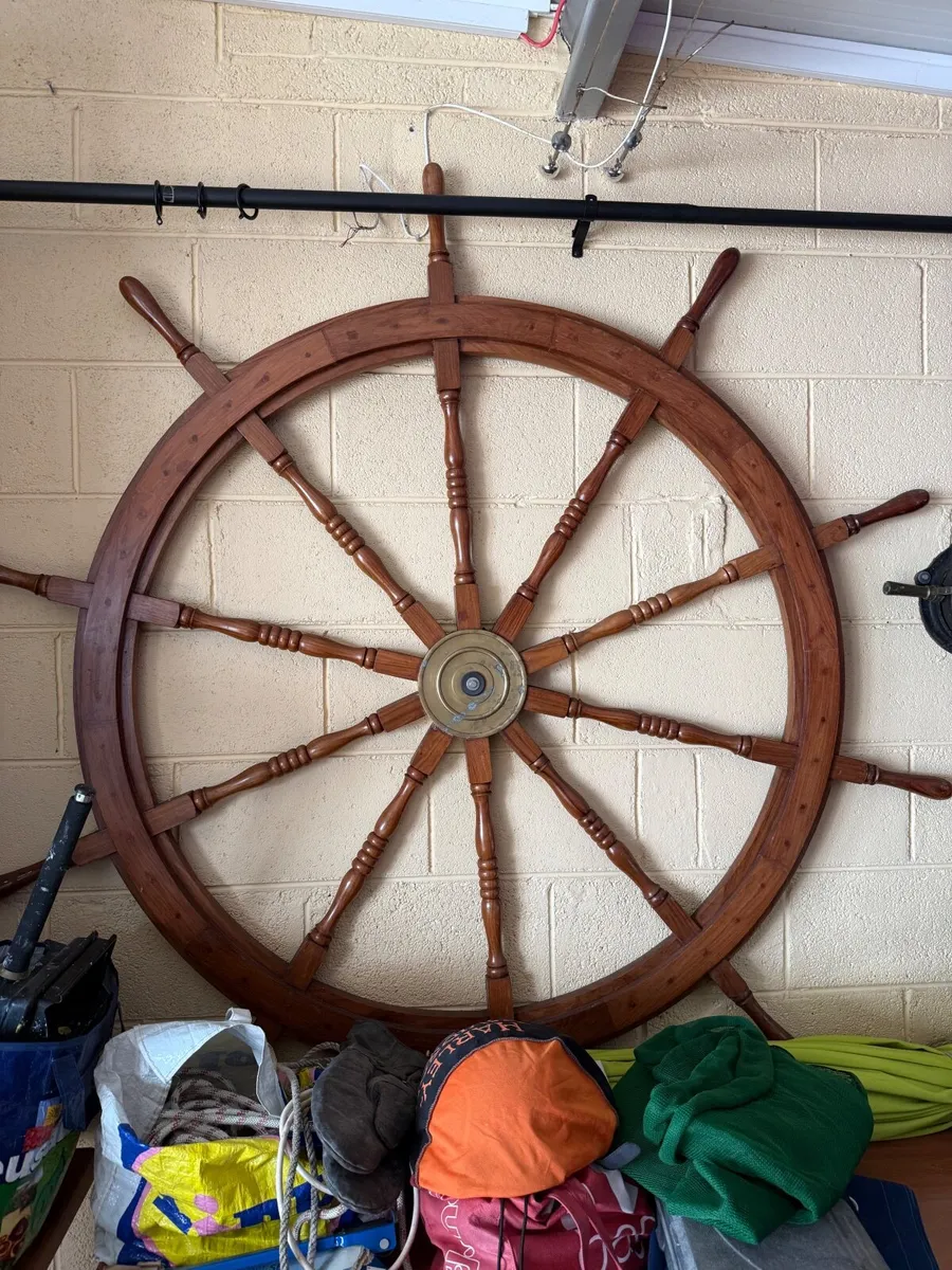 Nautical antique - steering wheel - Image 2