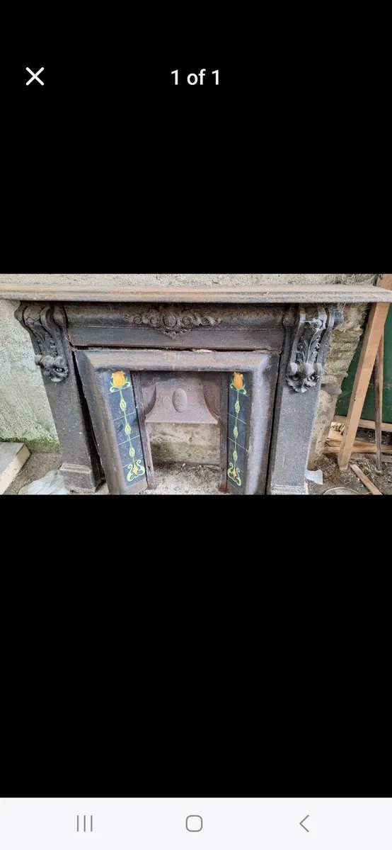 Antique fireplace surround.