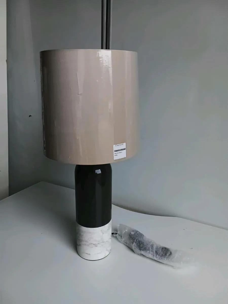 Chelsom Artificial Marble Table Lamp x1 - Image 2