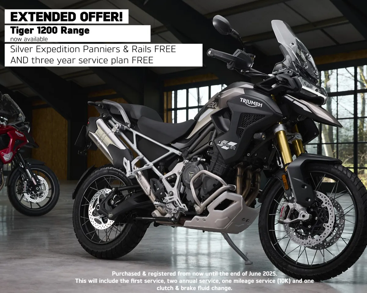 EXTENDED OFFER! 2025 TRIUMPH TIGER 1200 RANGE - Image 1