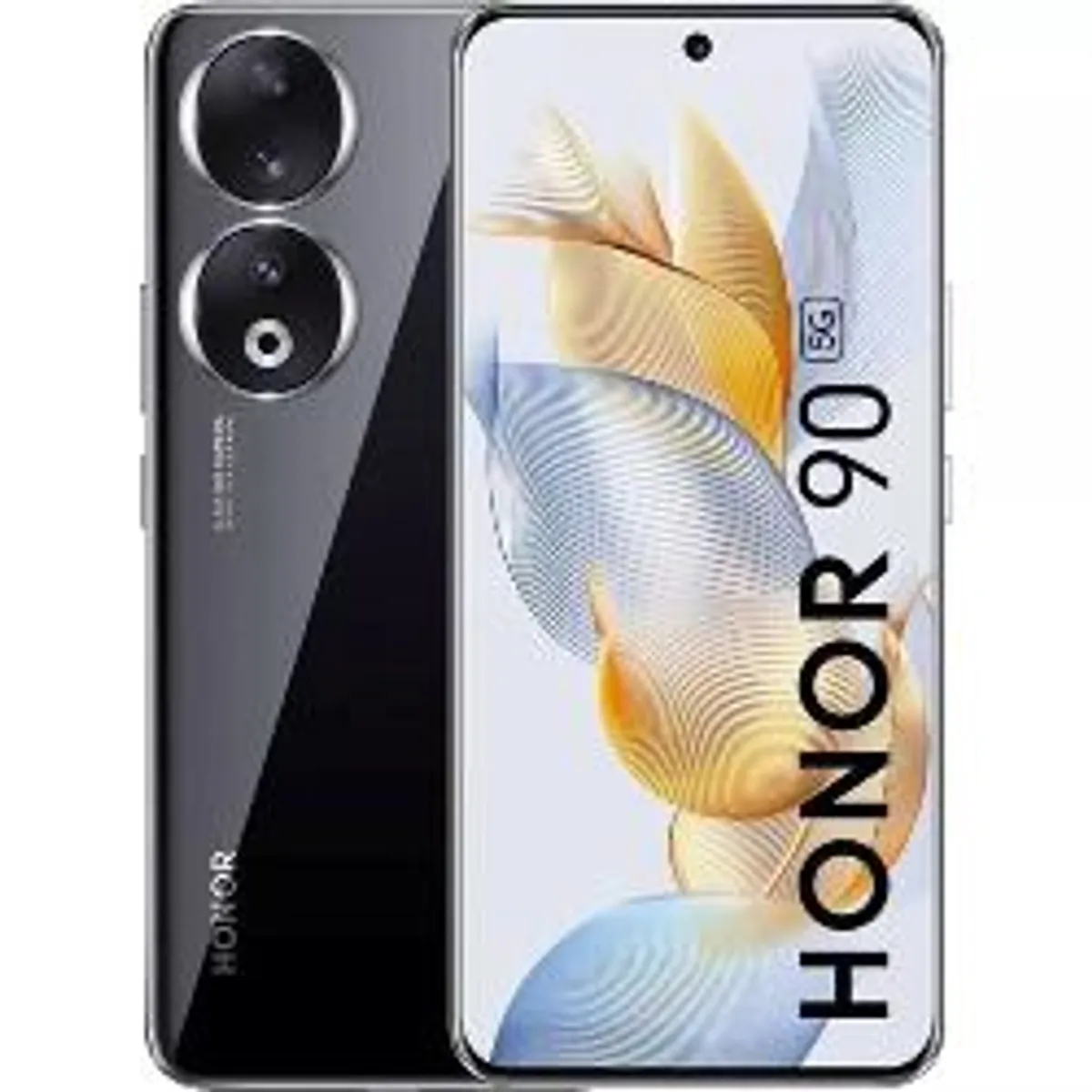 HONOR 90 Smartphone 5G, 200MP Triple Camera, 6.7" Curved AMOLED 120Hz Display, 8GB+256GB, 5000mAH Battery, Super Charge 66W, Dual Sim, (Midnight Black) Used - Image 1