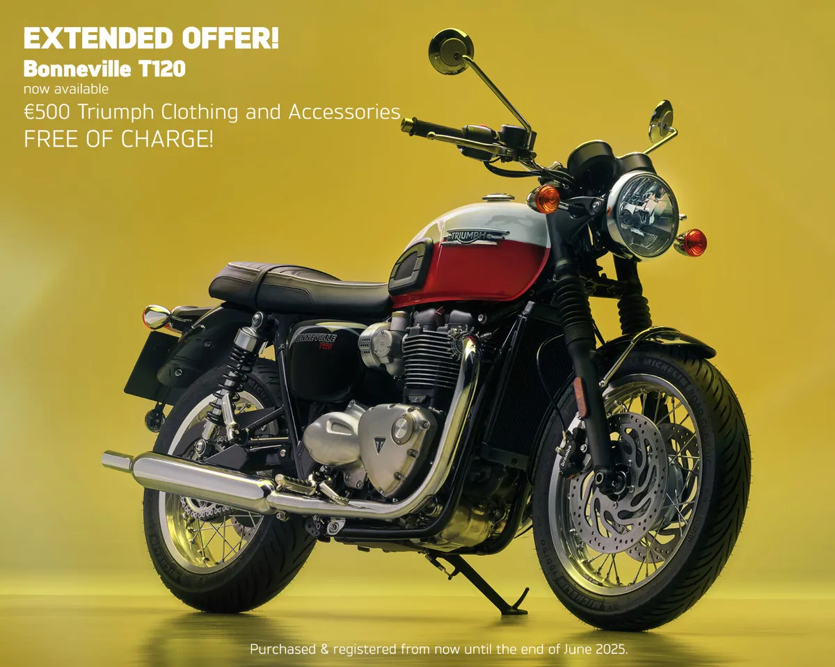 EXTENDED OFFER! 2025 TRIUMPH BONNEVILLE T120 OFFER - Image 1
