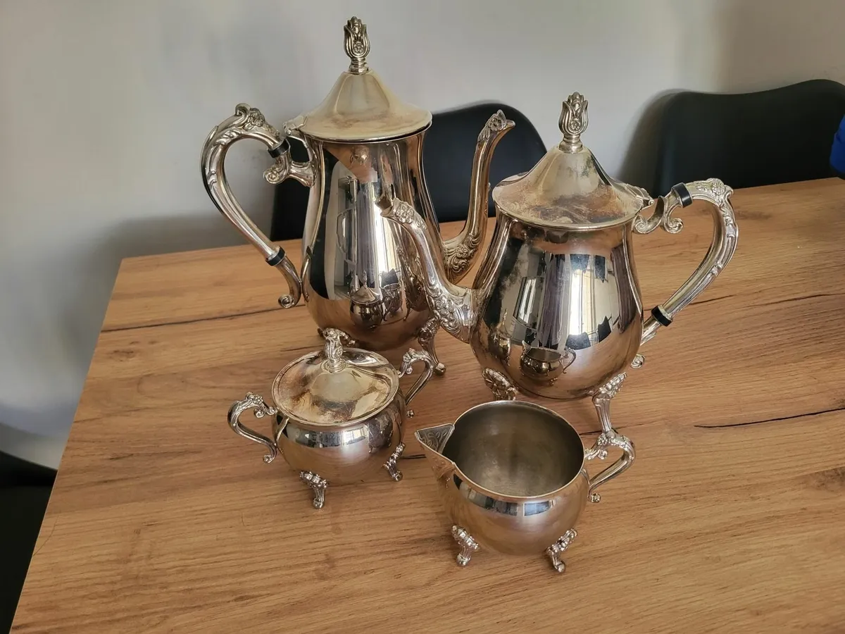 Silver plated tea set