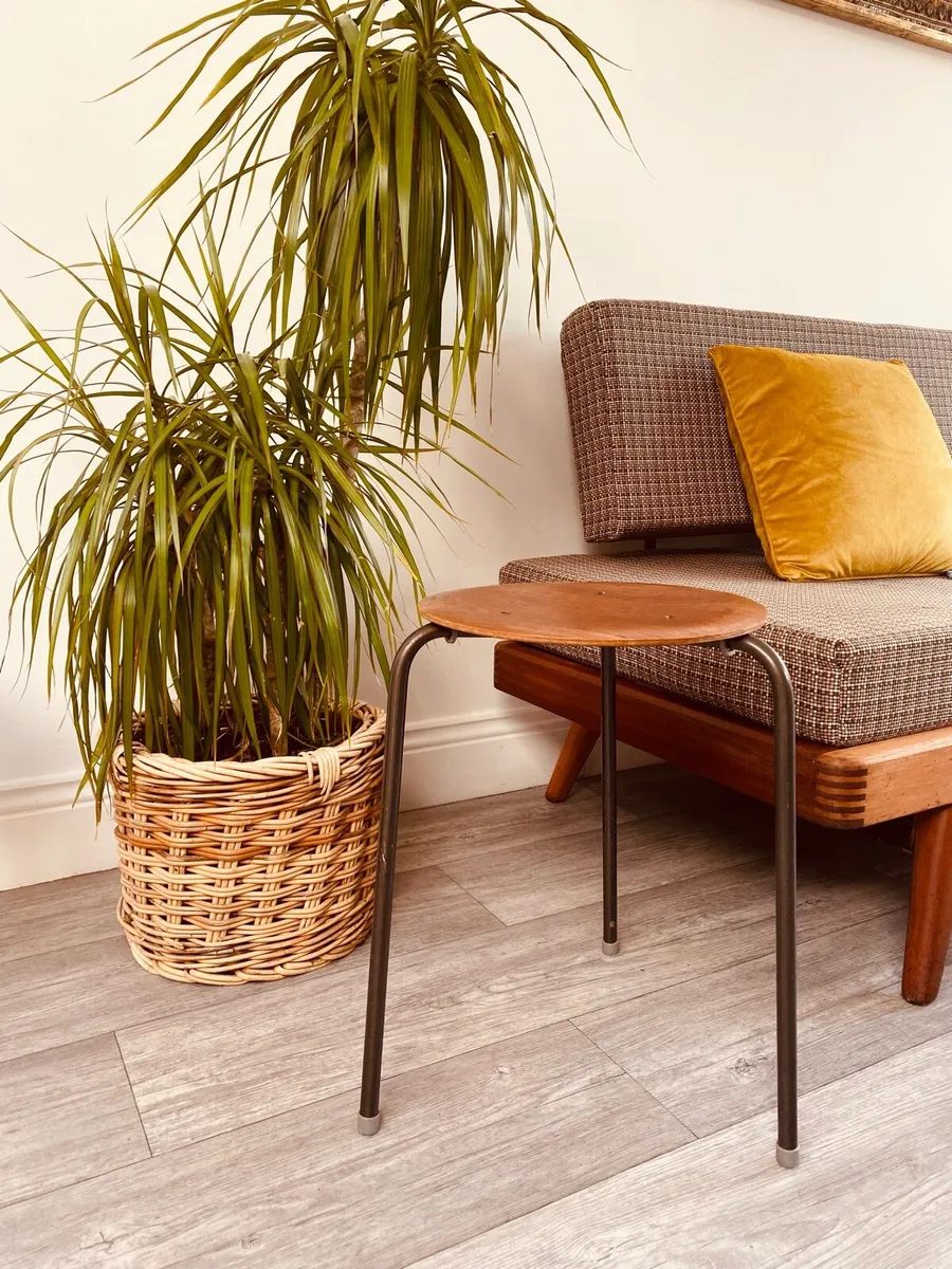 Mid Century Dot Stacking Stools Side Table - Image 1