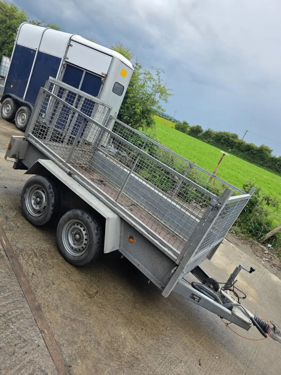 8x4 car trailer with removable mesh sides - Image 3
