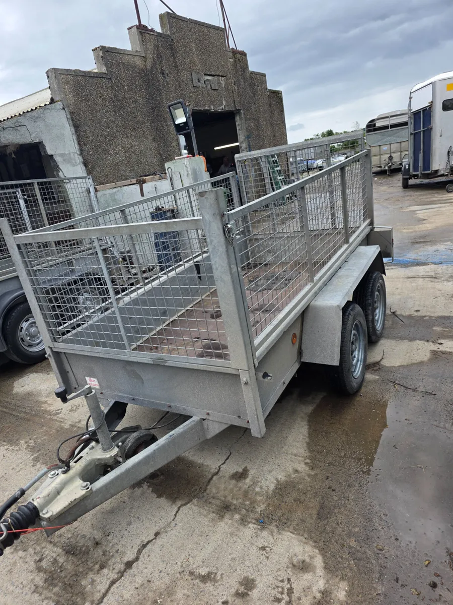 8x4 car trailer with removable mesh sides - Image 4