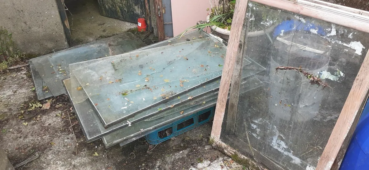 Used panes of glass