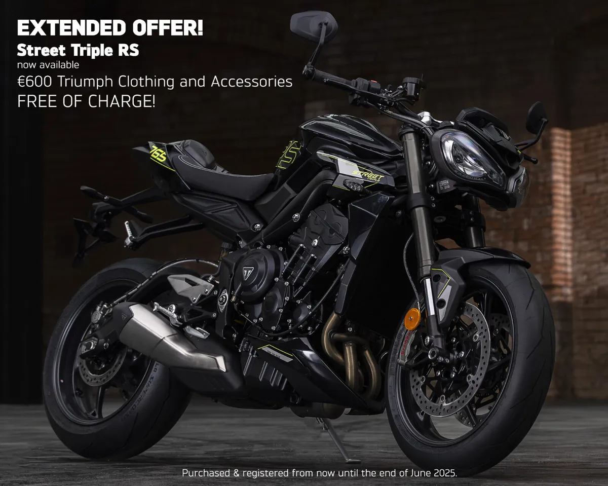 EXTENDED OFFER! 2025 TRIUMPH STREET TRIPLE RS - Image 1
