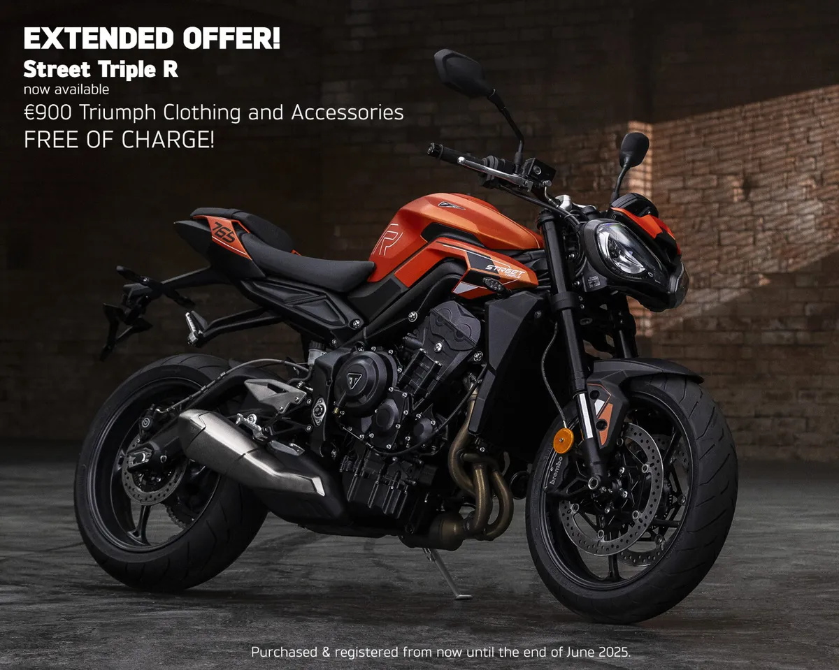 EXTENDED OFFER! 2025 TRIUMPH STREET TRIPLE R - Image 1