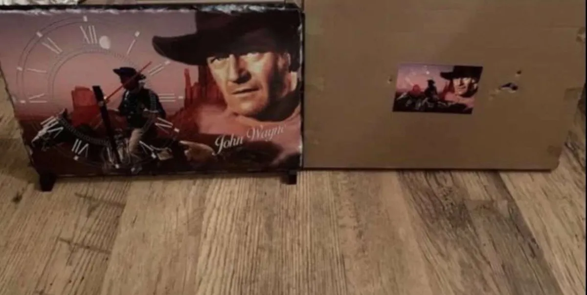 John Wayne slate clock