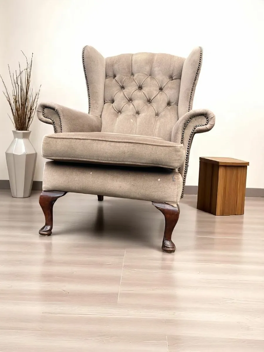Armchairs x 2 - Wing Back - Image 2