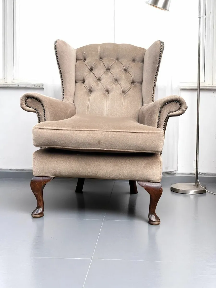 Armchairs x 2 - Wing Back - Image 3