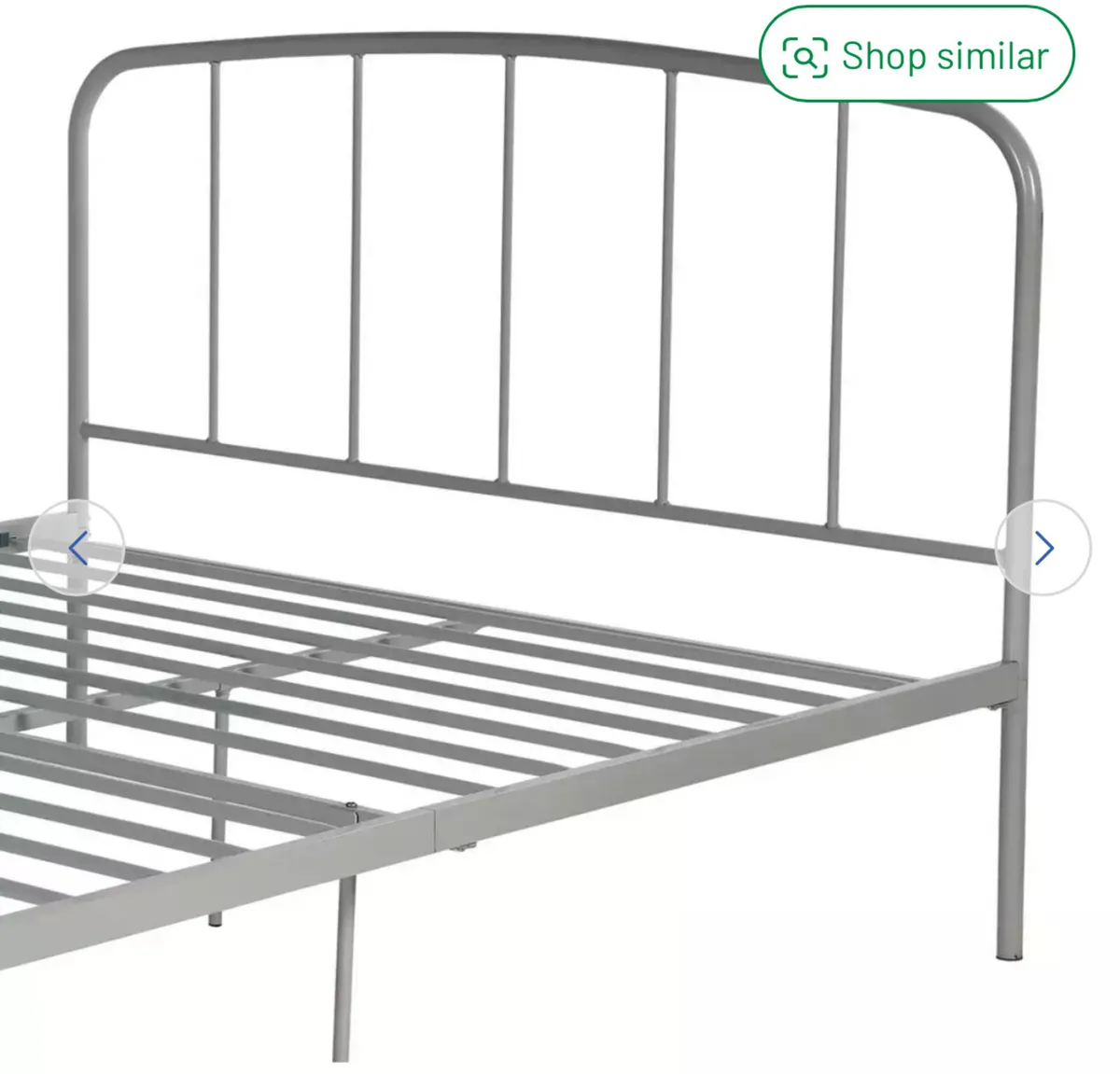 Metal small double bed frame - Image 4