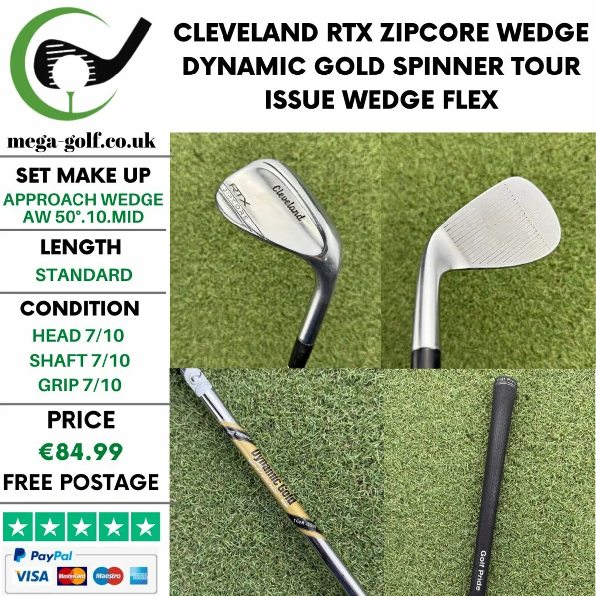 CLEVELAND RTX ZIPCORE WEDGE AW 50°.10.MID / WEDGE - Image 1