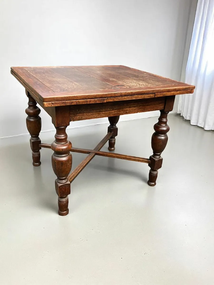 Vintage Table - Pull Out - Draw Leaf - Extending - Image 1