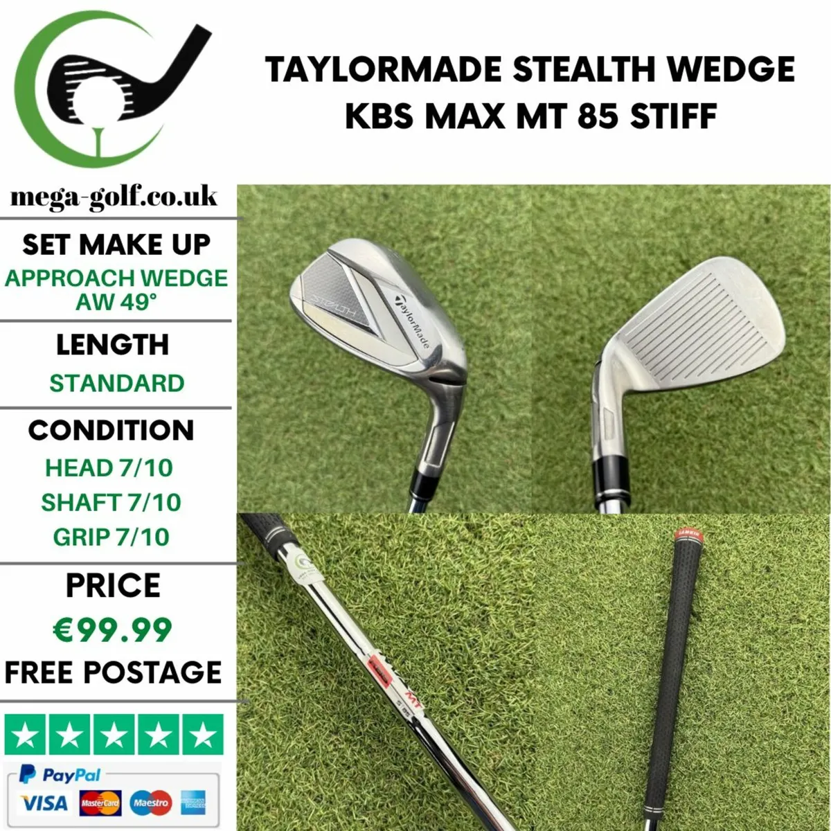 TAYLORMADE STEALTH WEDGE AW 49° / STIFF - Image 1