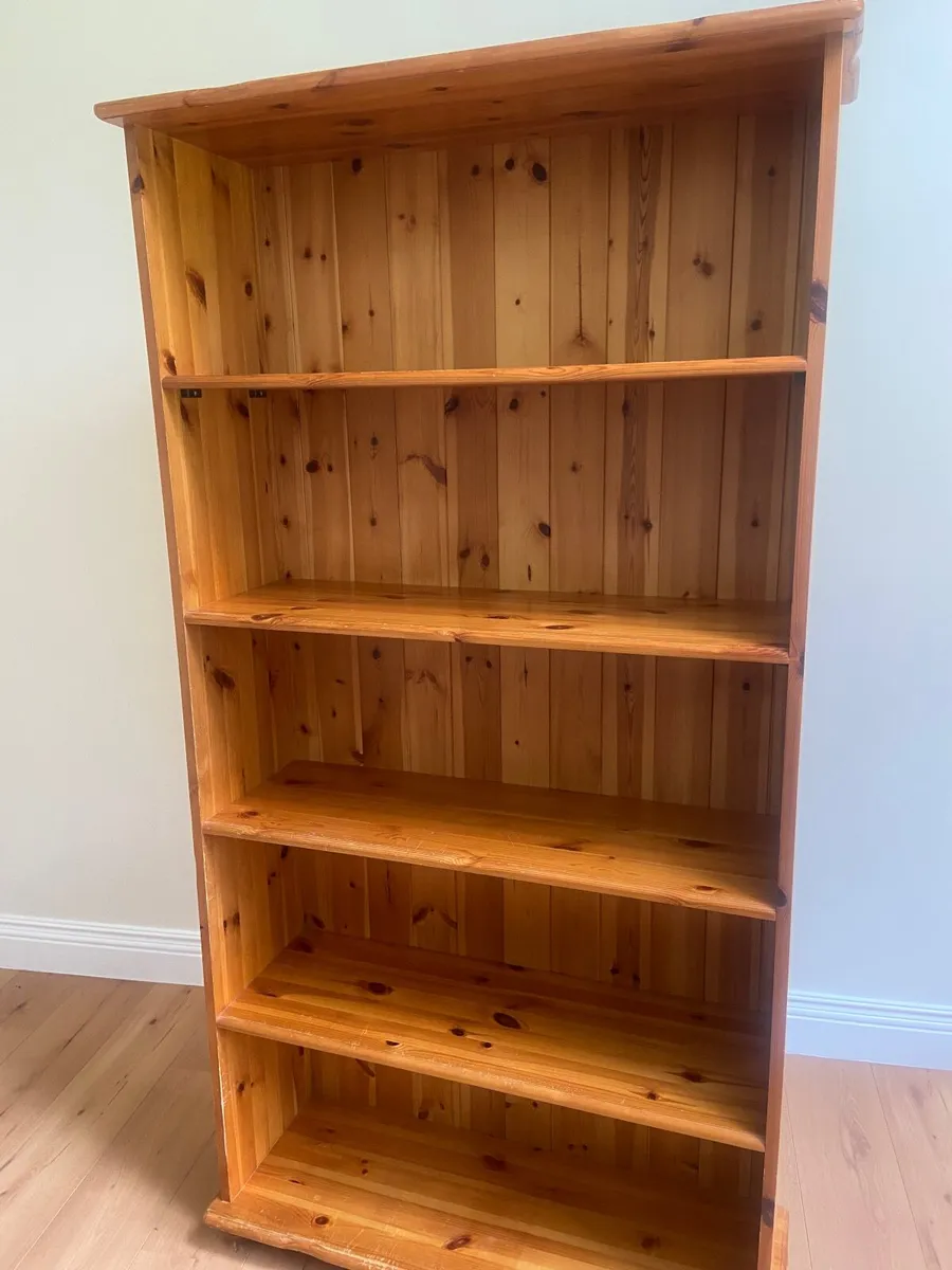 Solid Pine Bookcase - Image 1