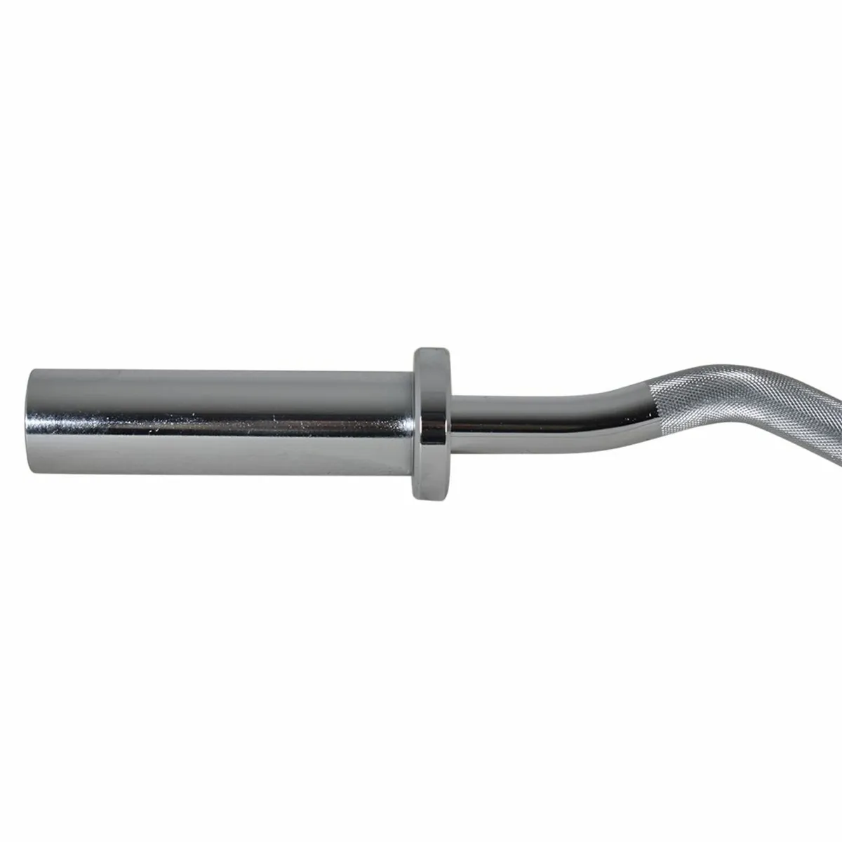 4 Foot Olympic EZ Curl Barbell with Spring Collars - Image 2