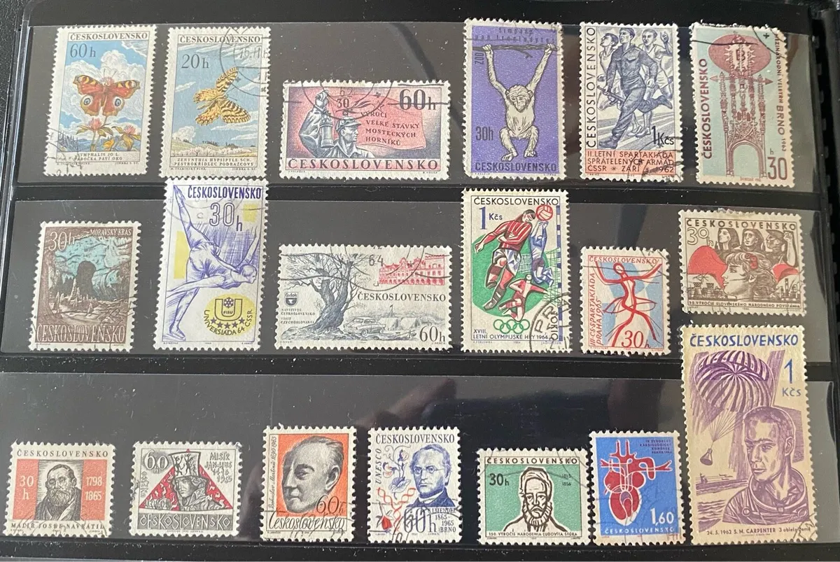 Czechoslovakian stamp lot 50+ - Image 2