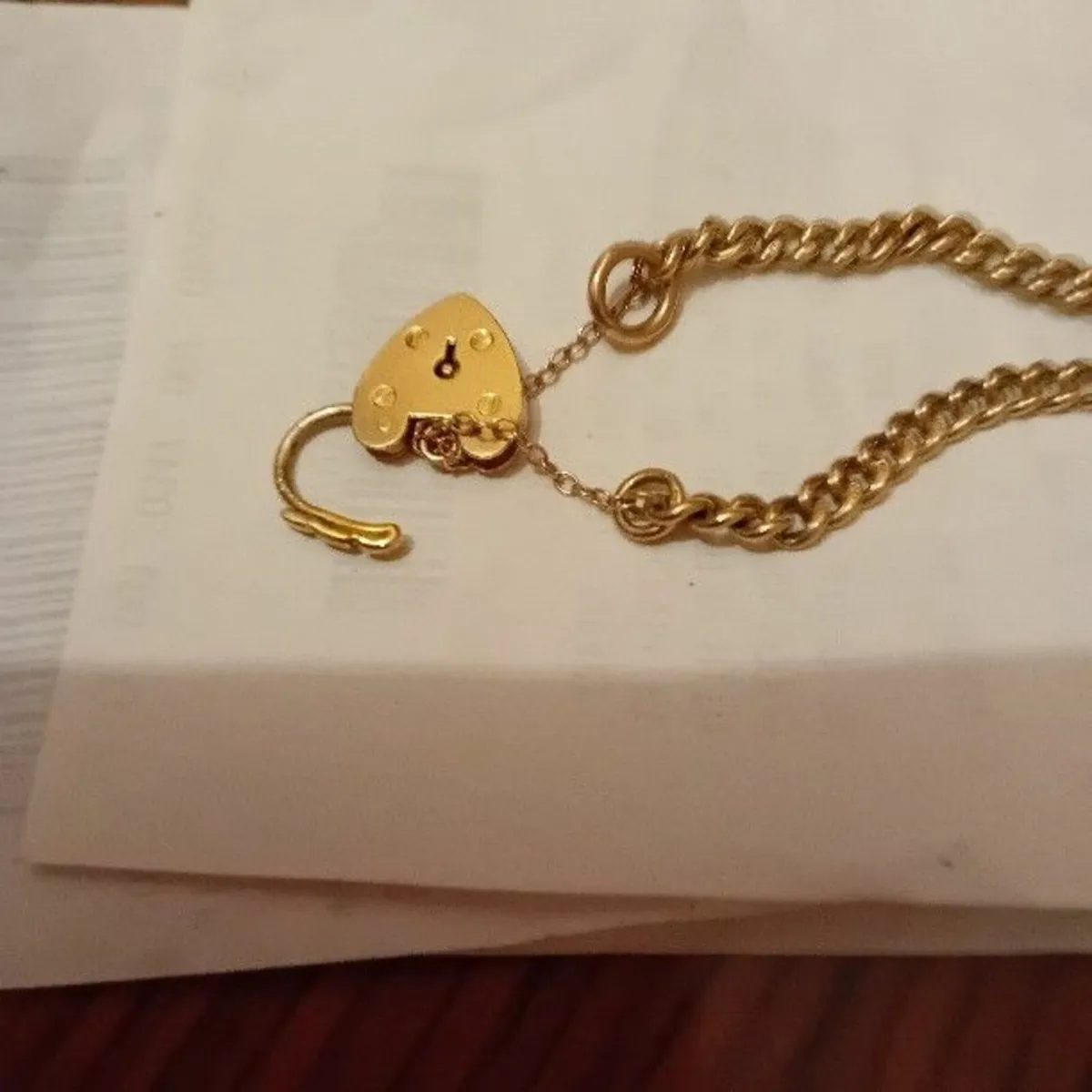 9 C T Antique  Gold Bracelet - Image 1