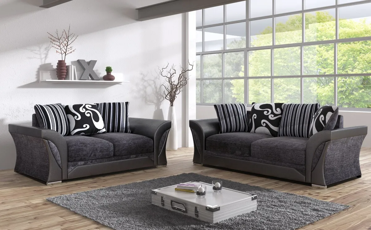 2+3 Seater Sofa  Set Combo Suite Two & Three Sofas - Image 3