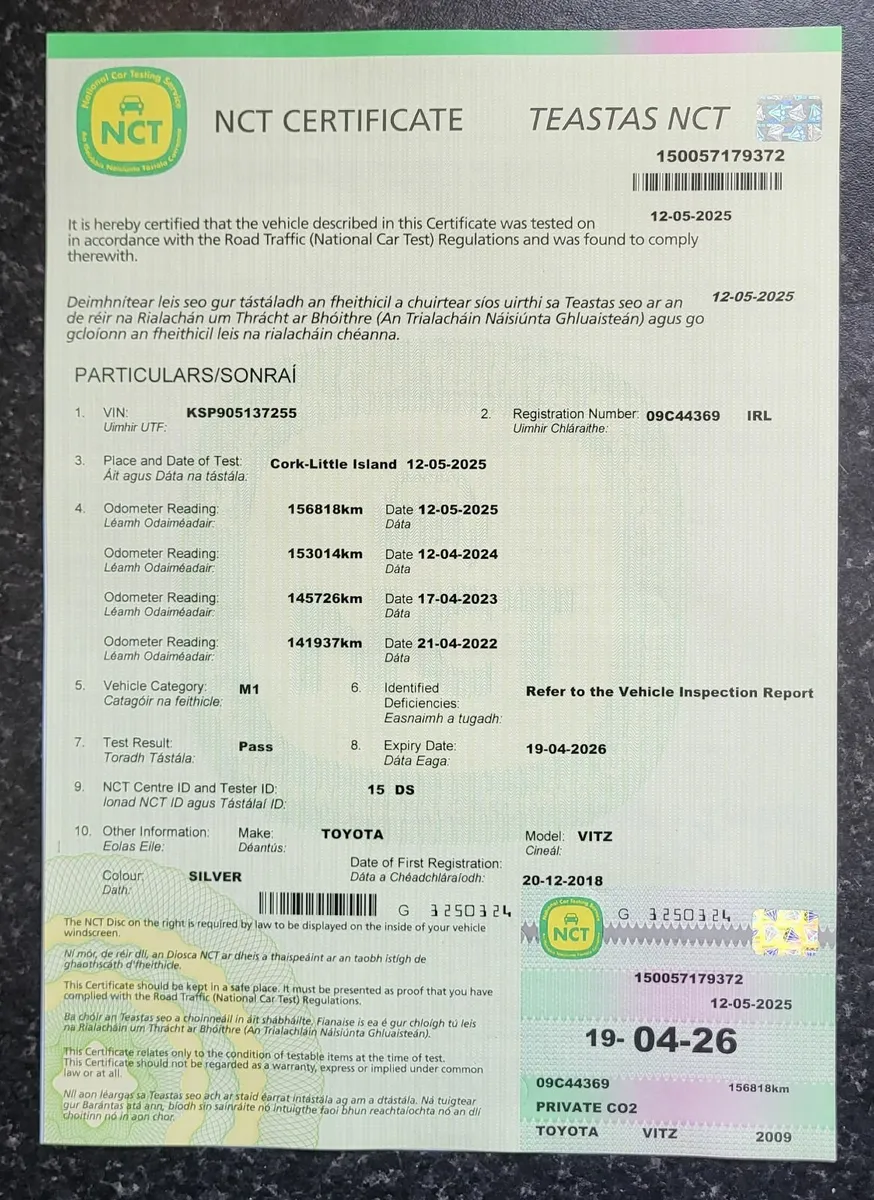 Toyota Vitz-Yaris2009 New NCT Tax 06/25 - Image 2