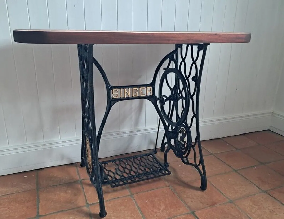 Antique Singer Sewing Machine Table - Image 1