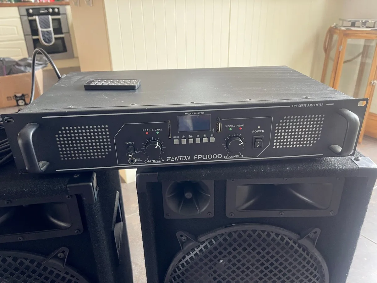 Max Audio 12” passive Speakers and 1000w amp - Image 2