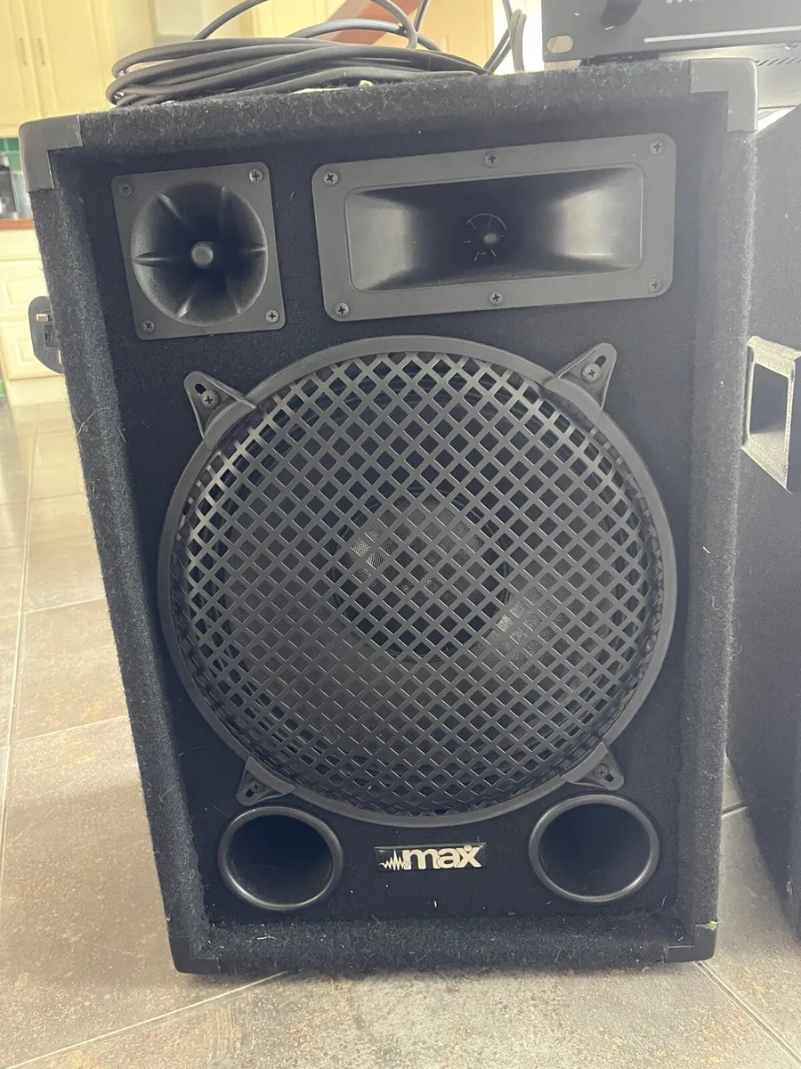 Max Audio 12” passive Speakers and 1000w amp - Image 3