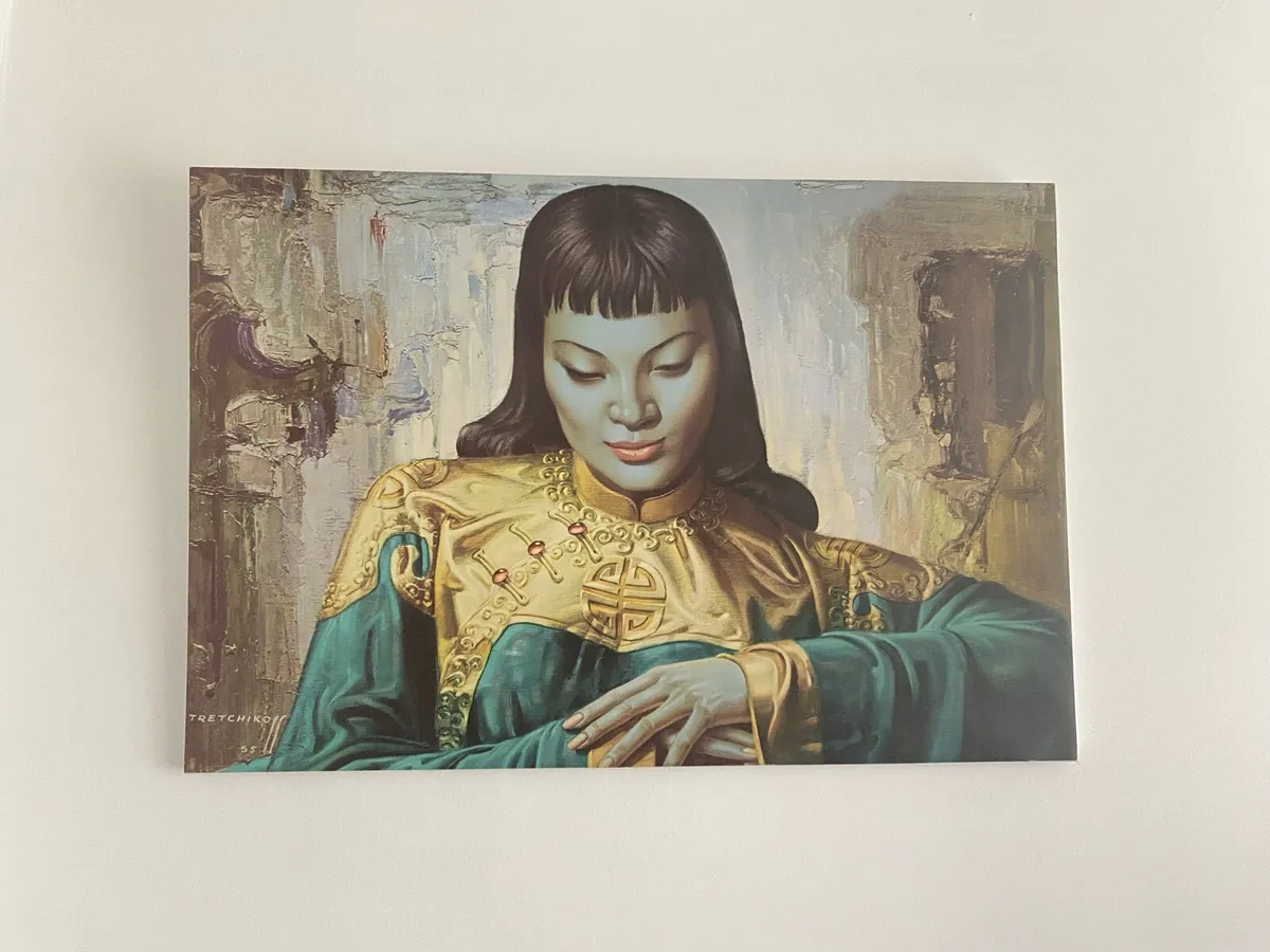 Framed Canvas Print Lady of the Orient 90 x 65cm - Image 2