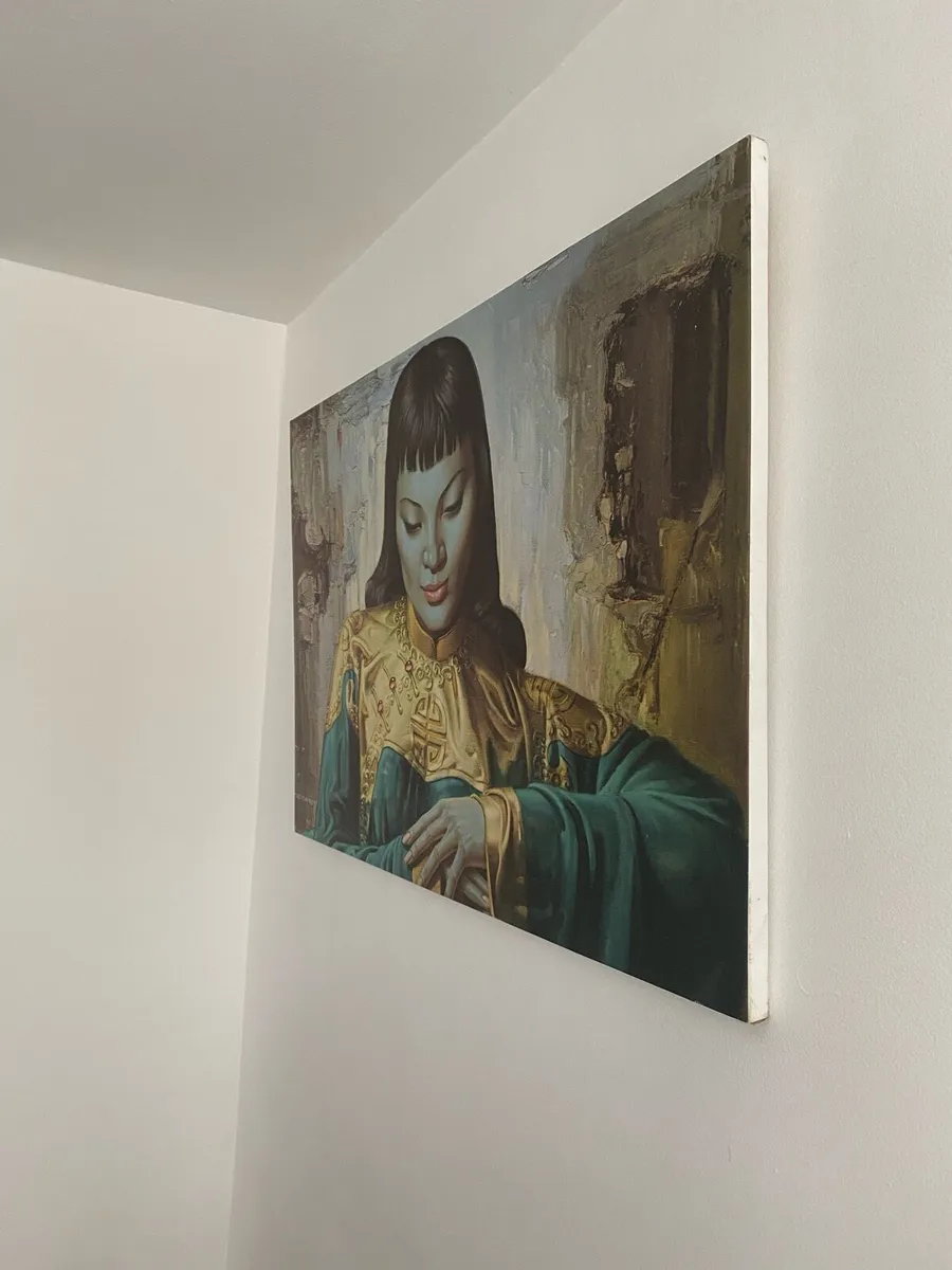 Framed Canvas Print Lady of the Orient 90 x 65cm - Image 3