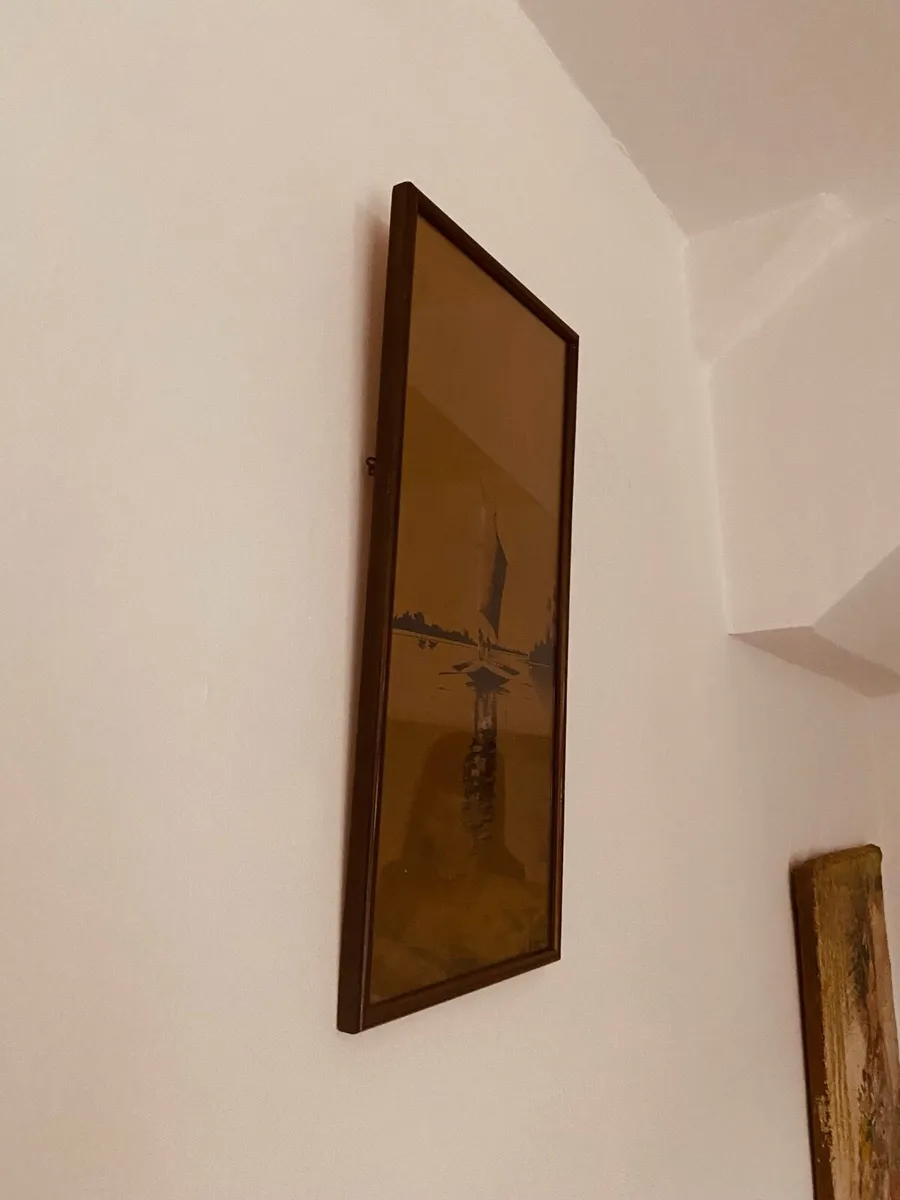 Vintage Framed Watercolour LM Ghose H42 x 25cm - Image 3