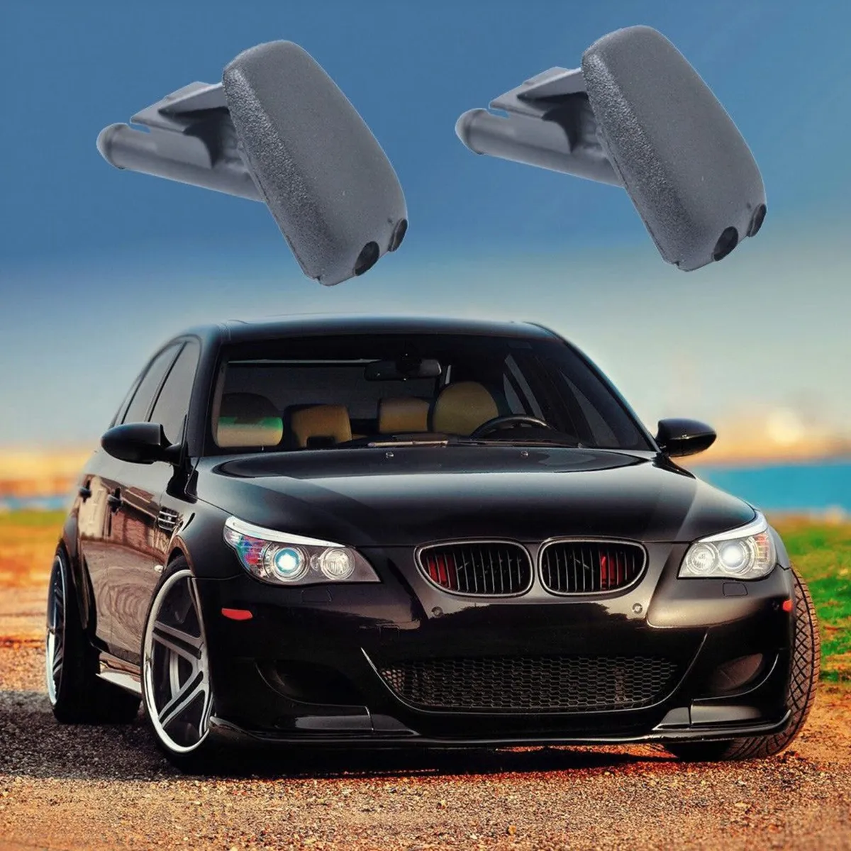 BMW 2pcs Vehicle Car Windscreen Wiper Jets Spray N