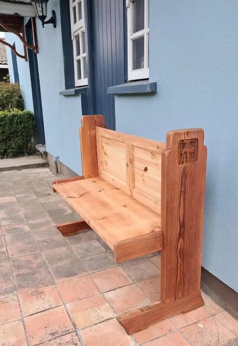 Antique Church Pew - Image 1