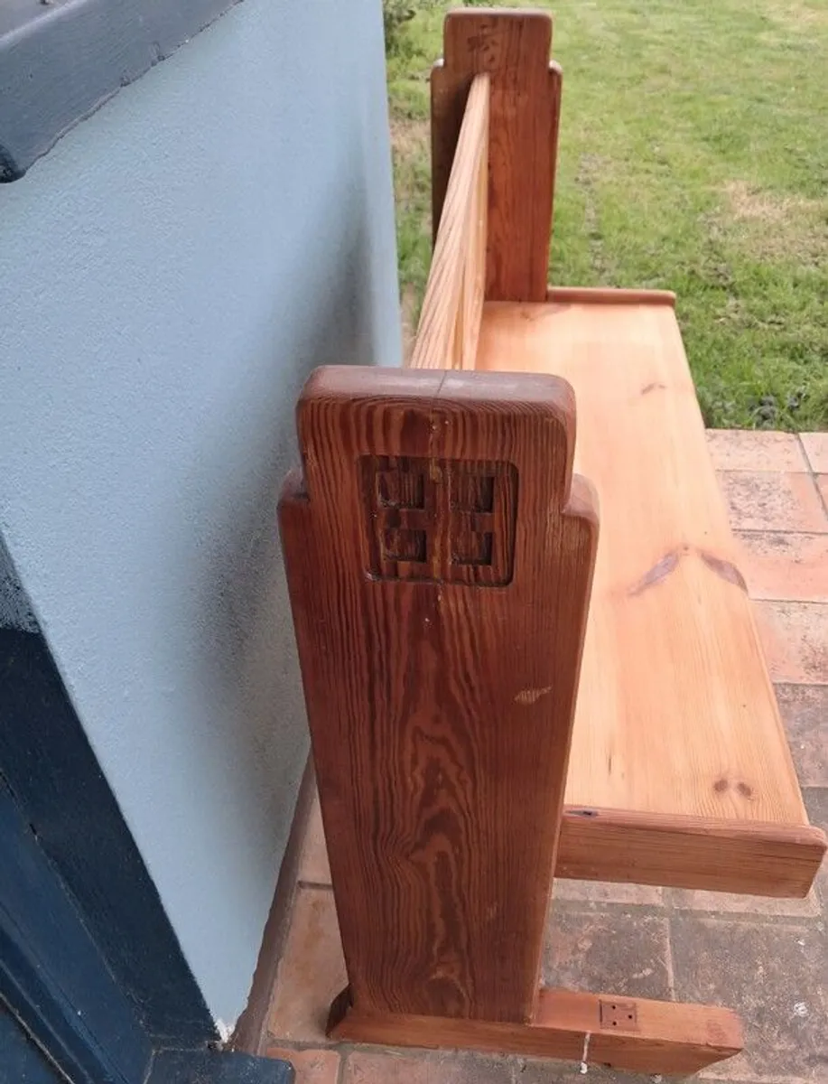 Antique Church Pew - Image 4