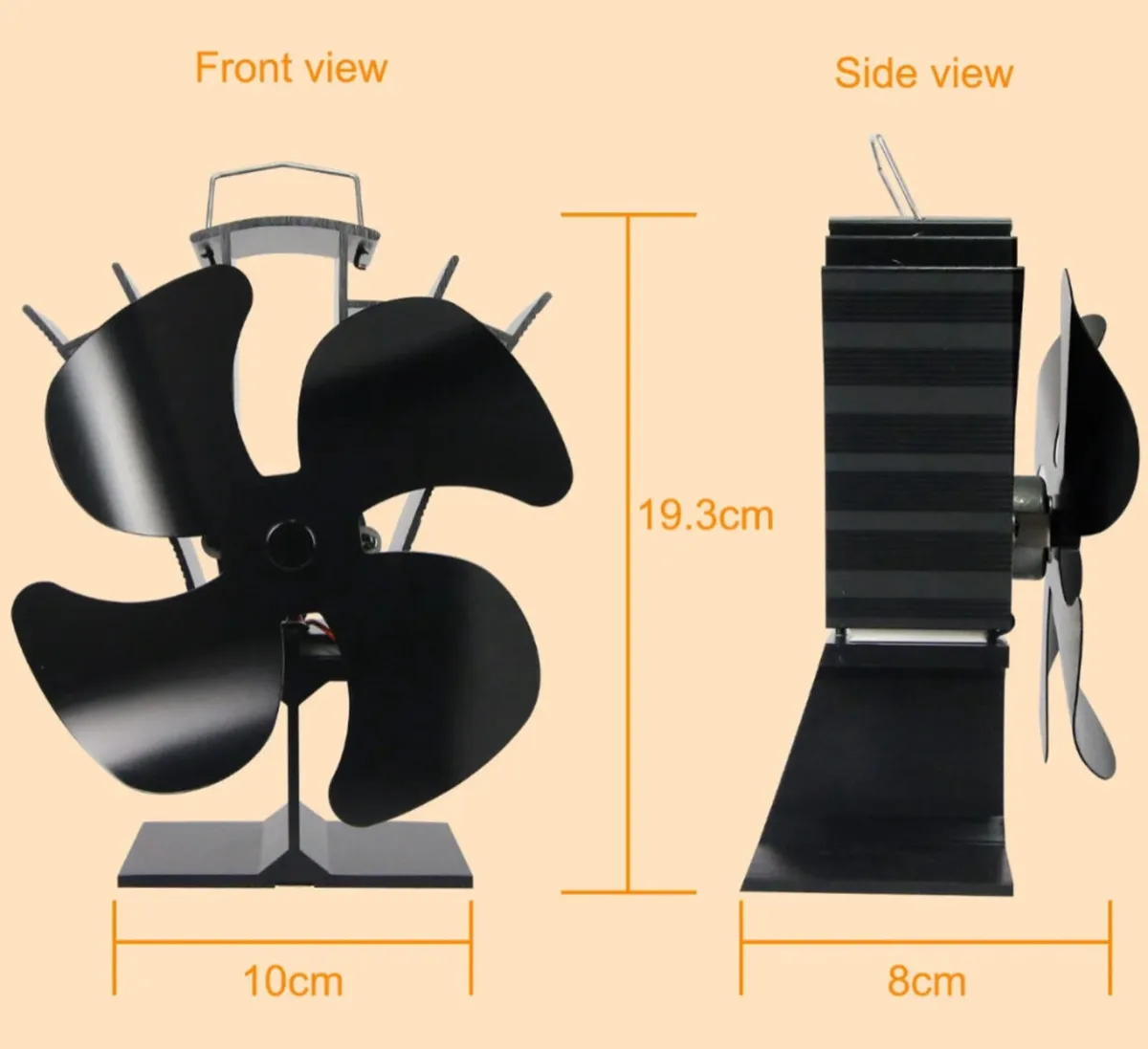 NEW 4 Blade Stove Top Fan - Image 3