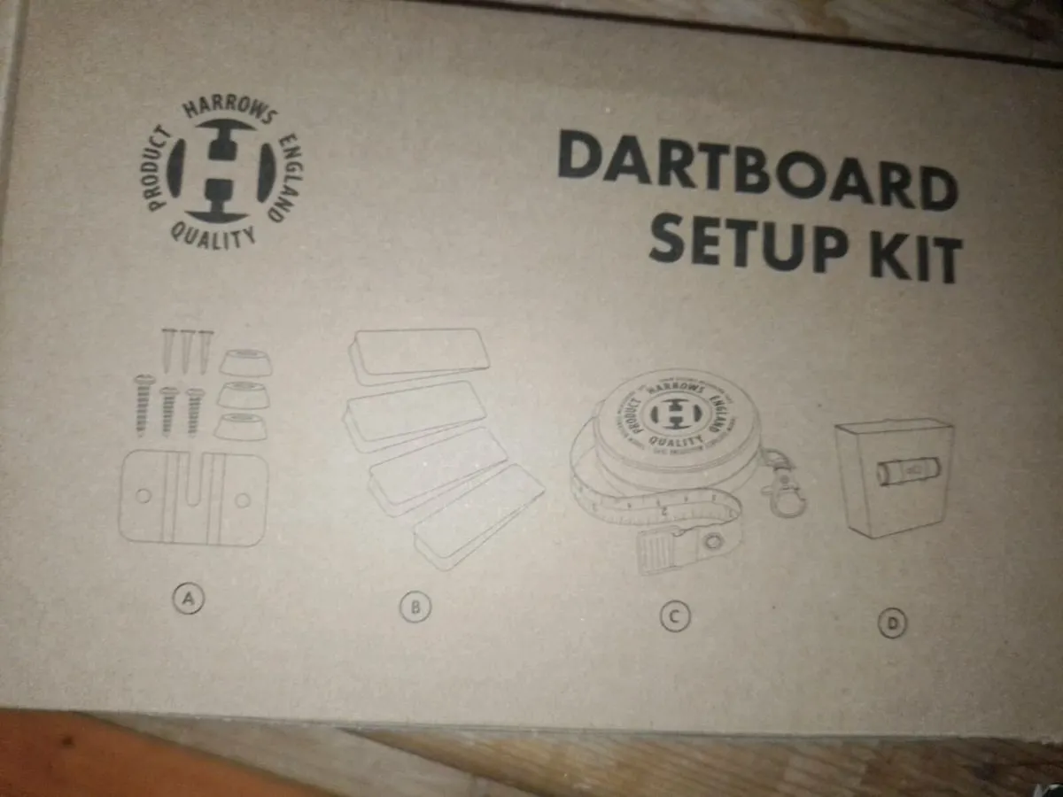 Harrows dart board set up - Image 4